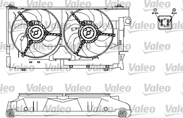 VALEO Hűtőventillátor motor 696213_VALEO