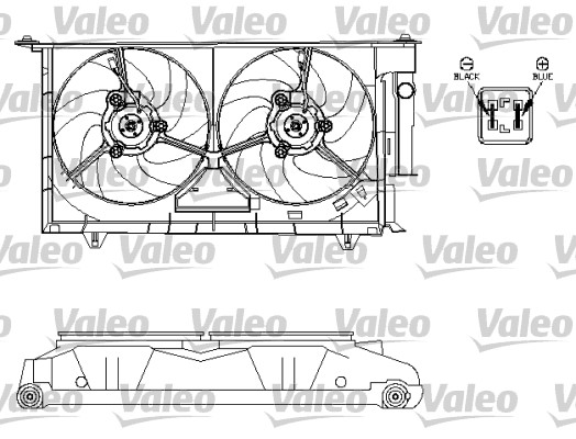 VALEO Hűtőventillátor motor 696214_VALEO