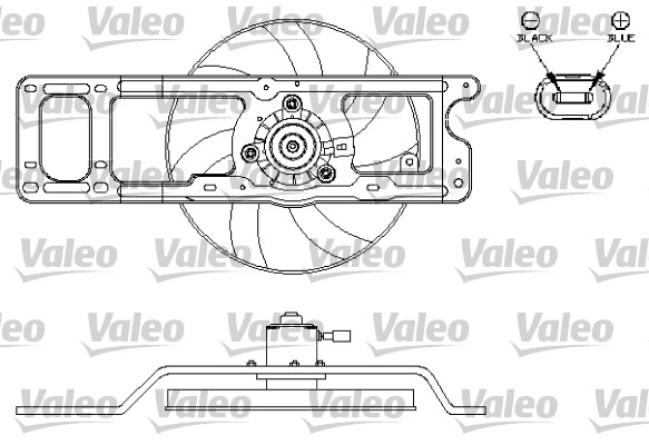 VALEO Hűtőventillátor motor 696216_VALEO