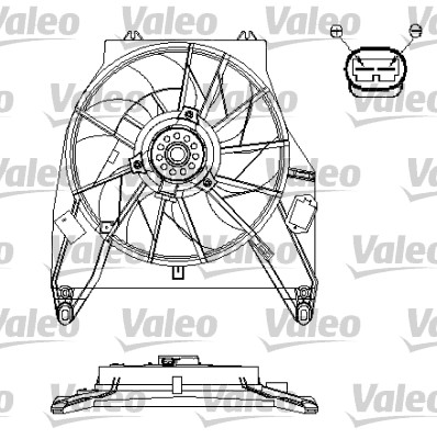 VALEO Hűtőventillátor motor 696217_VALEO