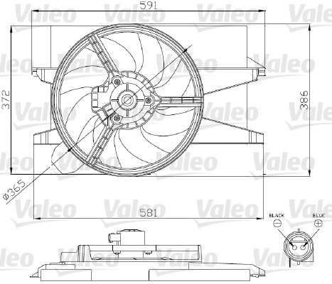 VALEO Hűtőventillátor motor 696276_VALEO