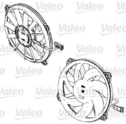 VALEO Ventilátor, vízhűtő 696326_VALEO