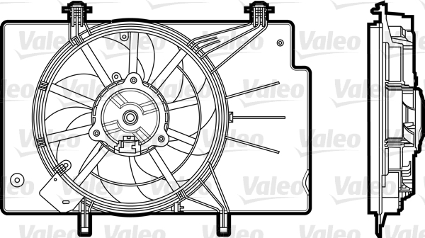 VALEO Ventilátor, vízhűtő 696344_VALEO