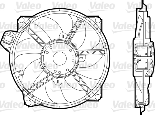 VALEO Ventilátor, vízhűtő 696376_VALEO