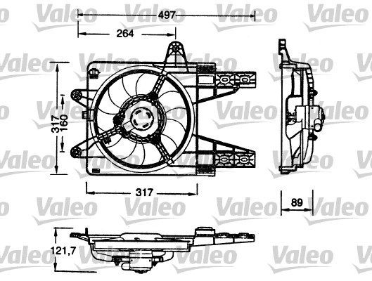 VALEO Hűtőventillátor motor FS1120_VALEO