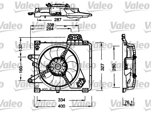 VALEO Hűtőventillátor motor FS1129_VALEO