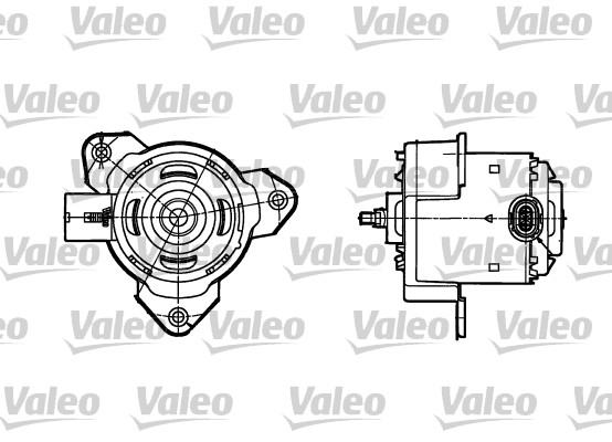 VALEO Hűtőventillátor motor EM1059_VALEO