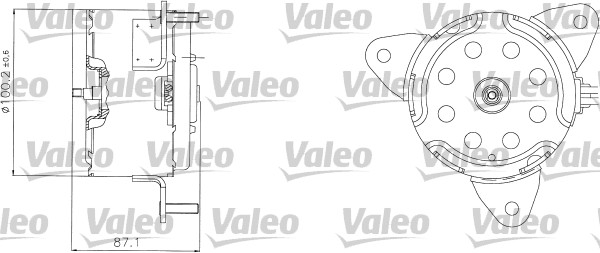 VALEO Hűtőventillátor motor 698303_VALEO