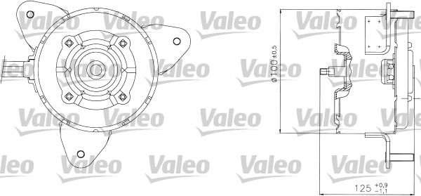 VALEO Hűtőventillátor motor 698304_VALEO