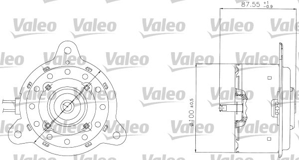 VALEO Hűtőventillátor motor 698305_VALEO