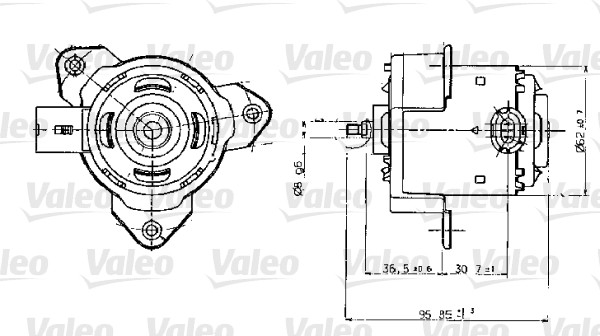 VALEO Hűtőventillátor motor 698317_VALEO