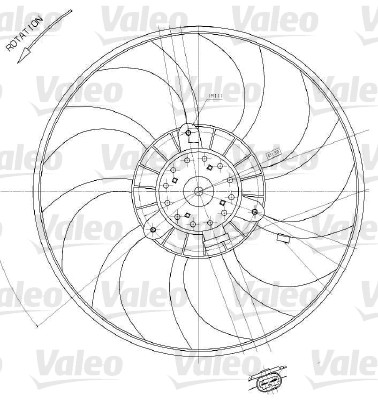 VALEO Ventilátor, vízhűtő 698412_VALEO