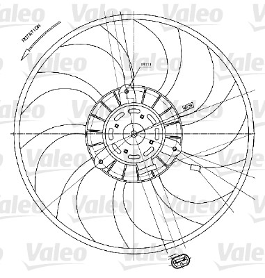 VALEO Ventilátor, vízhűtő 698424_VALEO