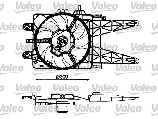 VALEO Hűtőventillátor motor FS1248_VALEO