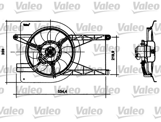 VALEO Hűtőventillátor motor 698493_VALEO