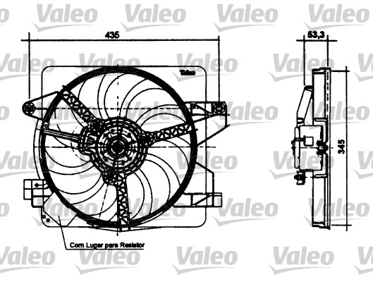 VALEO Ventilátor, vízhűtő 698494_VALEO