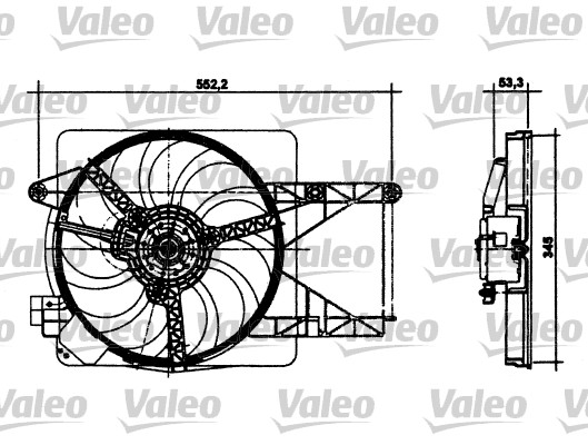 VALEO Hűtőventillátor motor 698495_VALEO