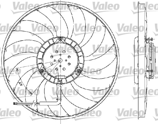 VALEO Ventilátor, vízhűtő MF1123_VALEO