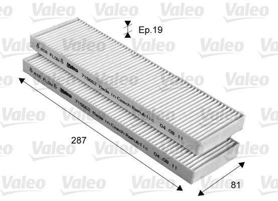 VALEO Pollenszűrő 715662_VALEO