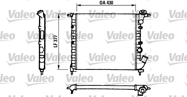 VALEO Vízhűtő 730055_VALEO