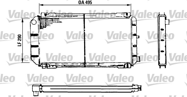 VALEO Vízhűtő 730116_VALEO