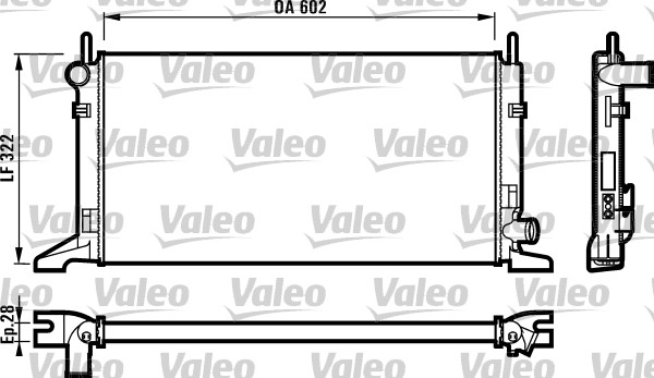 VALEO Vízhűtő RM1139_VALEO