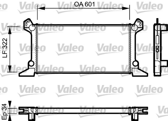 VALEO Vízhűtő RC1097_VALEO