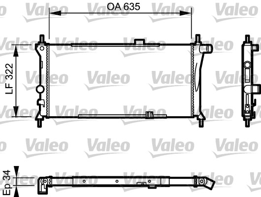 VALEO Vízhűtő RC1031_VALEO