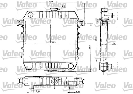 VALEO Vízhűtő 730152_VALEO