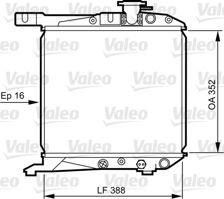 VALEO Vízhűtő 730168_VALEO