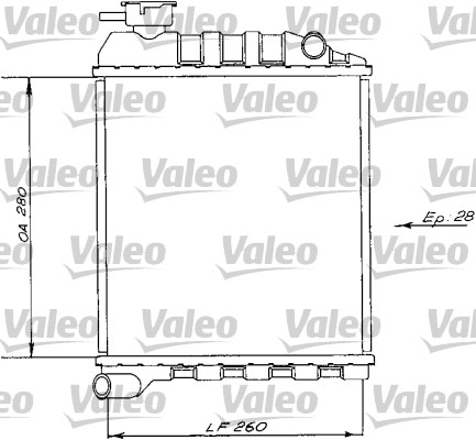 VALEO Vízhűtő 730172_VALEO