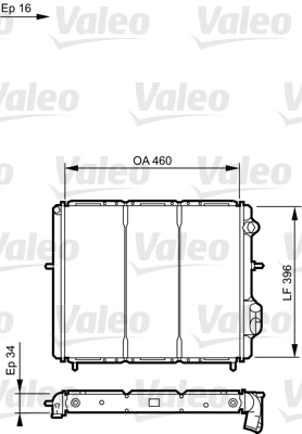 VALEO Vízhűtő 730183_VALEO