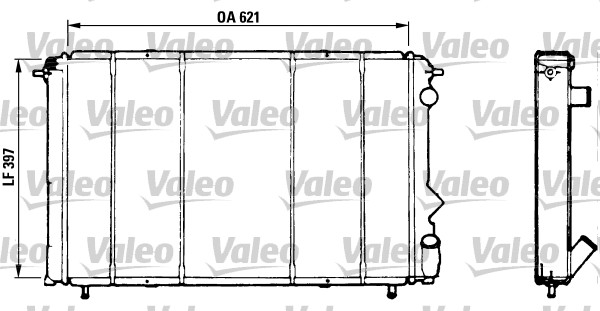 VALEO Vízhűtő TH090_VALEO