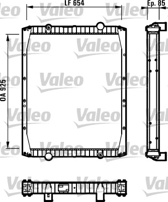 VALEO Vízhűtő 755514_VALEO