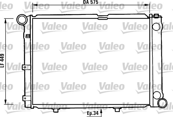 VALEO Vízhűtő 730344_VALEO