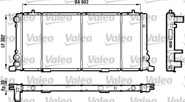 VALEO Vízhűtő RC1101_VALEO