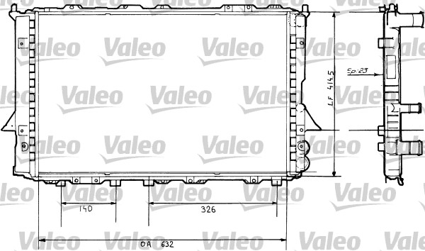 VALEO Vízhűtő TA607_VALEO