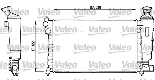 VALEO Vízhűtő RA662_VALEO