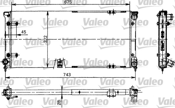 VALEO Vízhűtő TA407_VALEO