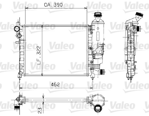 VALEO Vízhűtő 730372_VALEO