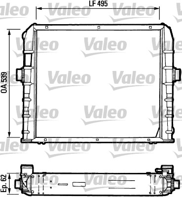 VALEO Vízhűtő RR277_VALEO