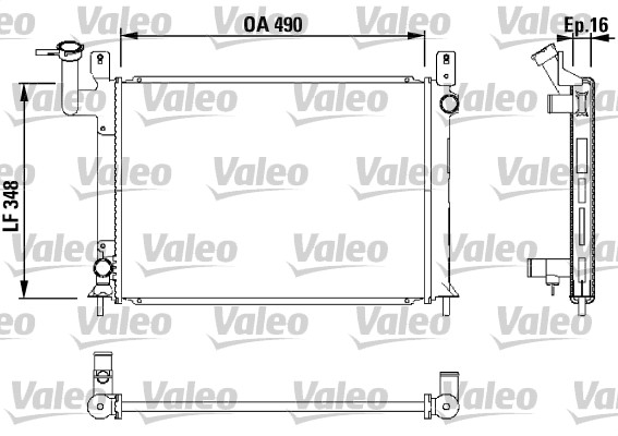 VALEO Vízhűtő 730406_VALEO