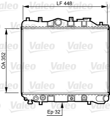 VALEO Vízhűtő 730435_VALEO