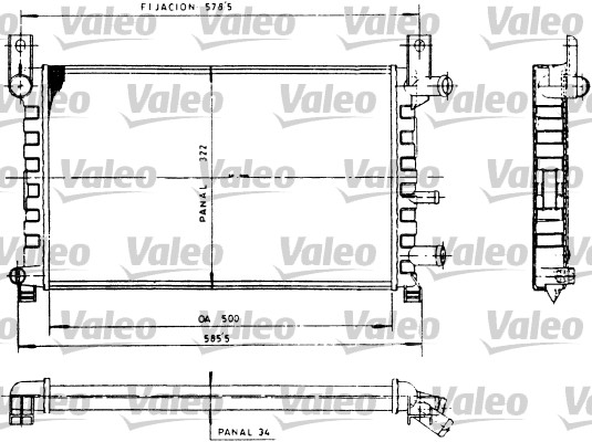 VALEO Vízhűtő 730483_VALEO