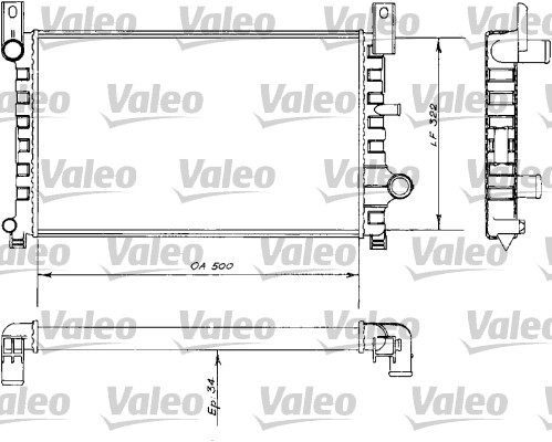 VALEO Vízhűtő 730484_VALEO