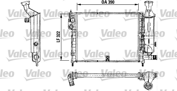 VALEO Vízhűtő 730491_VALEO