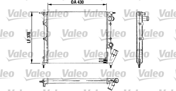 VALEO Vízhűtő 730499_VALEO