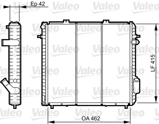 VALEO Vízhűtő 730502_VALEO