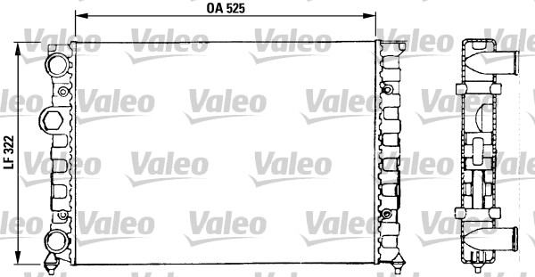 VALEO Vízhűtő TA881_VALEO