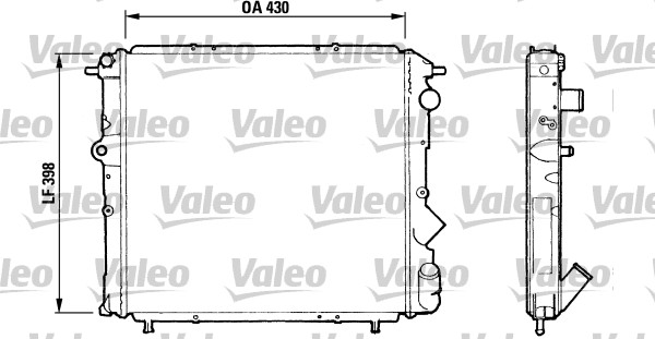 VALEO Vízhűtő RA779_VALEO